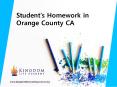Students homework in Orange County CA PowerPoint PPT Presentation