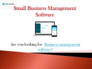 small business management software