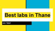 HIV Screening Package Test in Thane