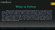 Python Classes in Pune