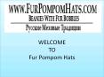 Beanie fur hats with fur pompoms/bobbles - furpompomhats.com PowerPoint PPT Presentation