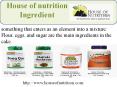 House of nutrition ingredient PowerPoint PPT Presentation