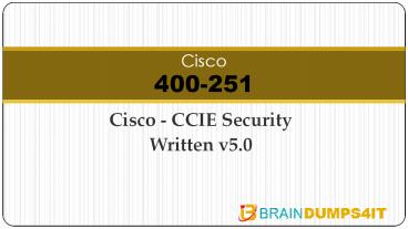 400-251 Dumps Questions