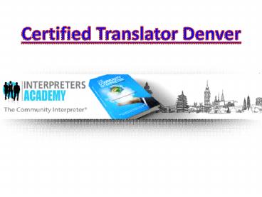 Medical Translator Certification