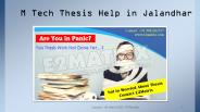 m.tech thesis help in jalandhar
