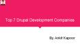 Top 7 Drupal Development Companies PowerPoint PPT Presentation