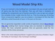 Wood Model Ship Kits
