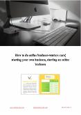 How to do online business-venture care| starting your own business, starting an online business PowerPoint PPT Presentation