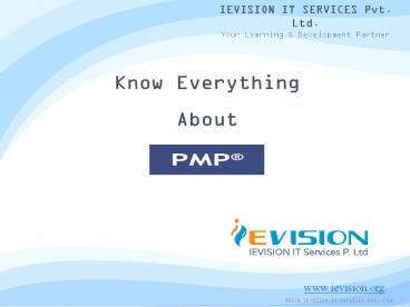 PMP Certification | PMP Training Courses – ievision.org