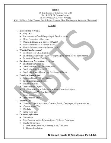 sales force training in hyderabad