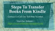 Steps To Transfer Books From Kindle