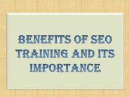 Benefits of SEO Training and Its Importance