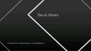 David Alhorn From Mill Valley California