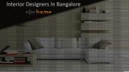Interior Designers in Bangalore