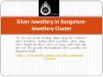 Silver jewellery in Bangalore