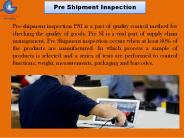 Pre Shipment Inspection