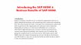 SAP HANA Basics PPT PowerPoint PPT Presentation