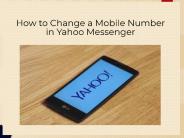 Guide to Change Mobile Number on Yahoo.