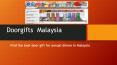 Corporate Gift Ideas | Premium Gift Malaysia PowerPoint PPT Presentation