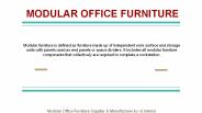Modular Office Furniture