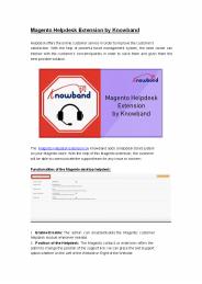 Magento Helpdesk Extension by Knowband