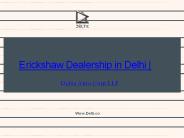 E rickshaw Dealership in Delhi