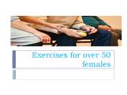 Exercises for over 50 females