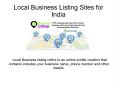 free business listing sites in india PowerPoint PPT Presentation