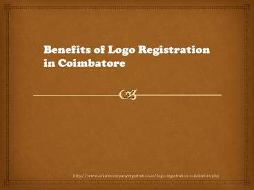 Benefits of logo registration in coimbatore