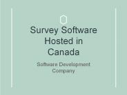 Survey Software Hosted In Canada