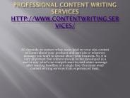 Professional content writing for website