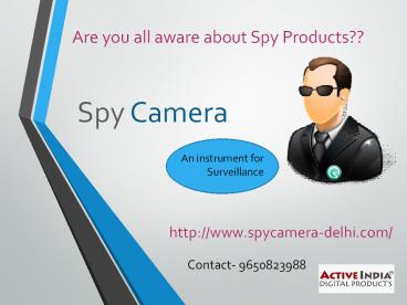 Spy Camera in Delhi