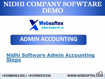 Nidhi banking software demo-Accounting Steps