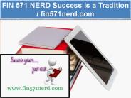 FIN 571 NERD Success is a Tradition / fin571nerd.com