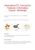 Informatica - An ETL Tool | Informatica Tutorial PowerPoint PPT Presentation