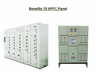 Benefits Of APFC Panel