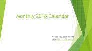 Monthly 2018 calendar