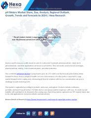 pH Meters Industry Analysis Report, 2016 to 2024