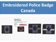Embroidered Police Badge Canada 