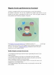 Magento Social Login Extension by Knowband