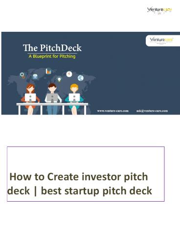 Building a pitch deck|best startup pitch deck in Pune