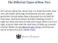 The Different Types of Bow Ties PowerPoint PPT Presentation