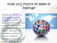 Some Key Points of MBBS in Abroad