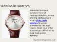 Slider Male Watches PowerPoint PPT Presentation