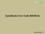 QuickBooks error code 80029c4a