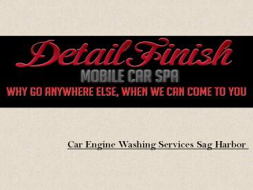 Car Engine Washing Services Sag Harbor (1)