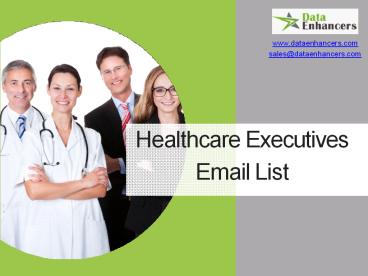 Healthcare Executives Email List