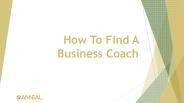 How to Find a Business Coach