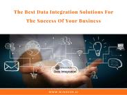 The best data integration solutions