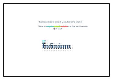 Pharmaceutical Contract Manufacturing : Global Product Intelligence Industry  Analysis 2024